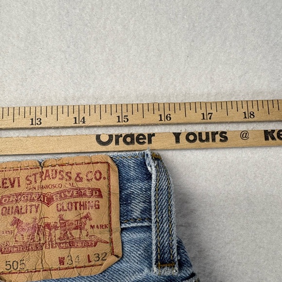 Vintage Levis 550 Jeans Mens 34x29 Blue Denim Faded Relaxed Fit 2000s Y2K Adult - Picture 8 of 9